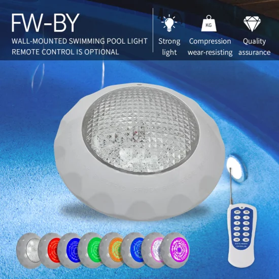 Lámpara subacuática cambiante multicolor 12W 18W 25W 35W LED Luz de piscina de fuente de montaje en pared