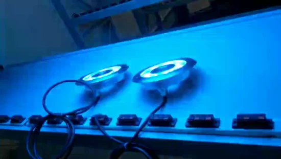 Luz de anillo de fuente subacuática LED 9X3w IP68 RGB