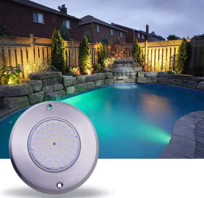 Luz de piscina de montaje en pared 36W AC12/24V RGB 120V Luz LED de piscina de acero inoxidable