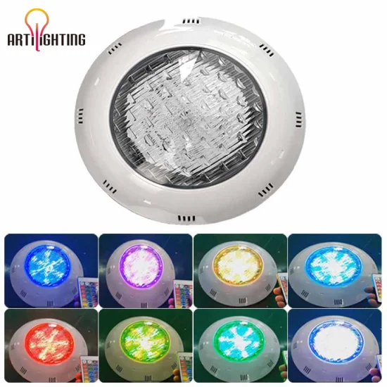 ABS luces coloridas para piscina lámpara RGB IP68 impermeable 12V24V pequeña iluminación LED subacuática luces de vinilo para piscina SPA