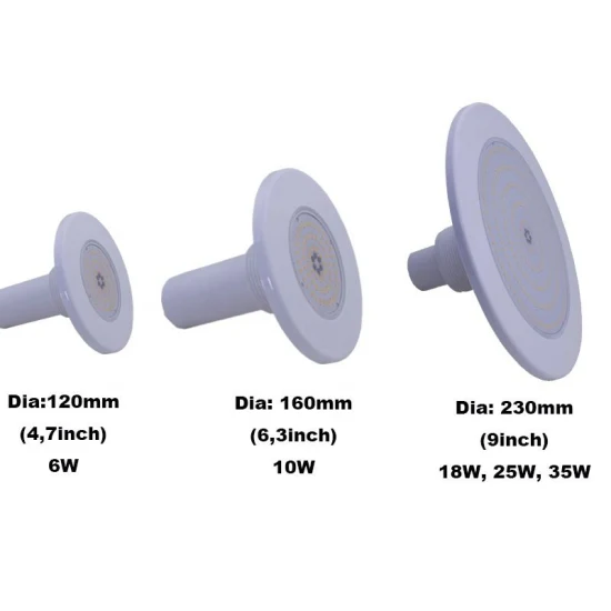 Luz subacuática para piscina de vinilo blanco cálido 10W