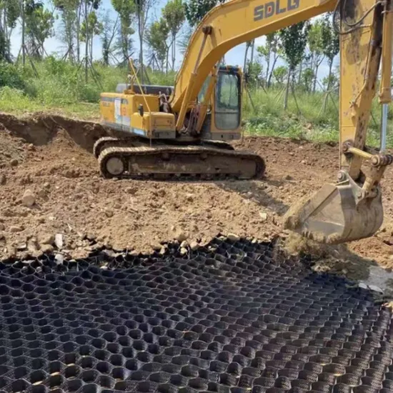 Control de erosión del sistema de confinamiento celular Geocelda Geocell de plástico HDPE para construcción y protección de taludes