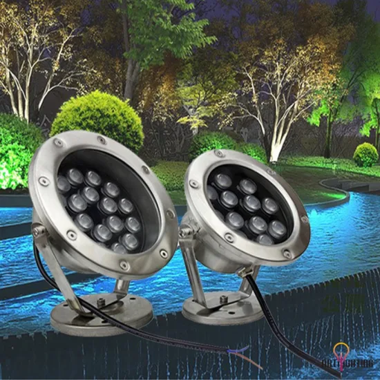 Lámparas de fuente para exteriores RGB IP66, luz LED subacuática subterránea para iluminación de piscinas